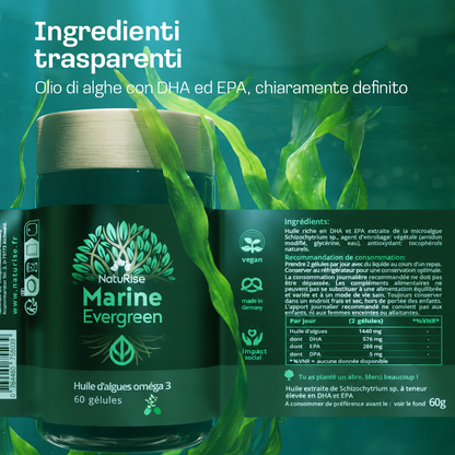 Capsule di olio di alghe Omega 3