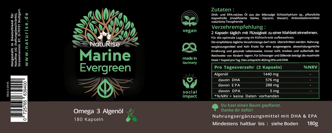 Omega 3 Algenöl (rabattiert)