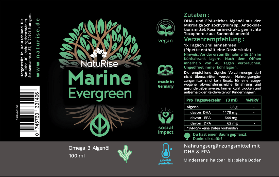 Omega 3 Algenöl (rabattiert)