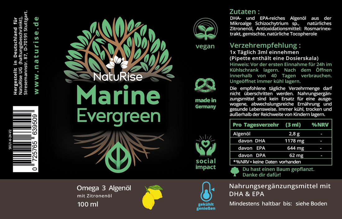 Omega 3 Algenöl (rabattiert)