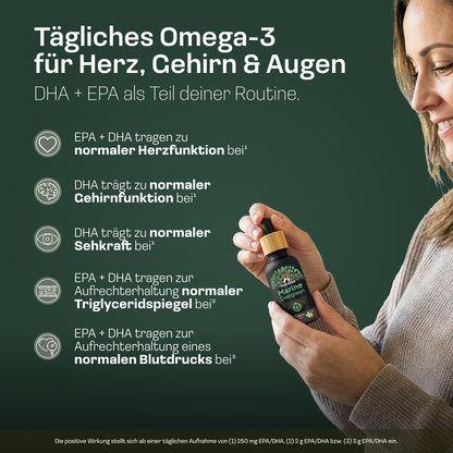 Omega 3 Algenöl – Produktinformation