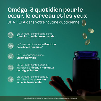 Gélules d'huile d'algues oméga-3